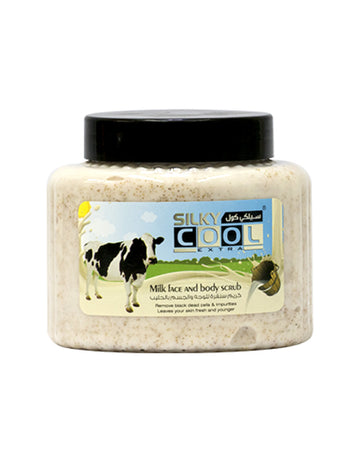Silky Cool Face & Body Scrub 500 Ml - Milk